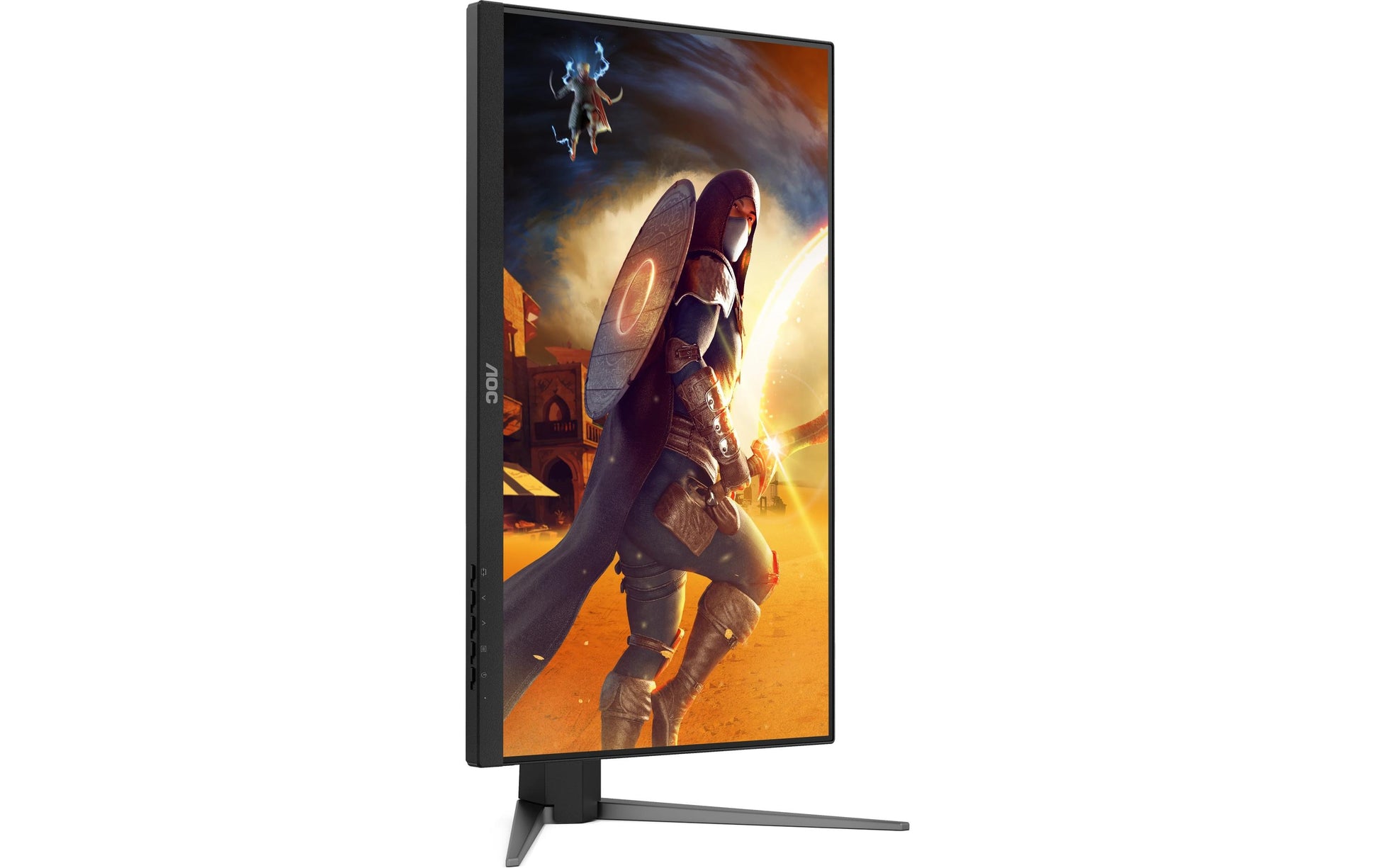 AOC 24G4HA – Monitor, 23,8", IPS, 200 Hz, Adaptive Sync, Lautsprecher, Höhenverstellbar, Rot