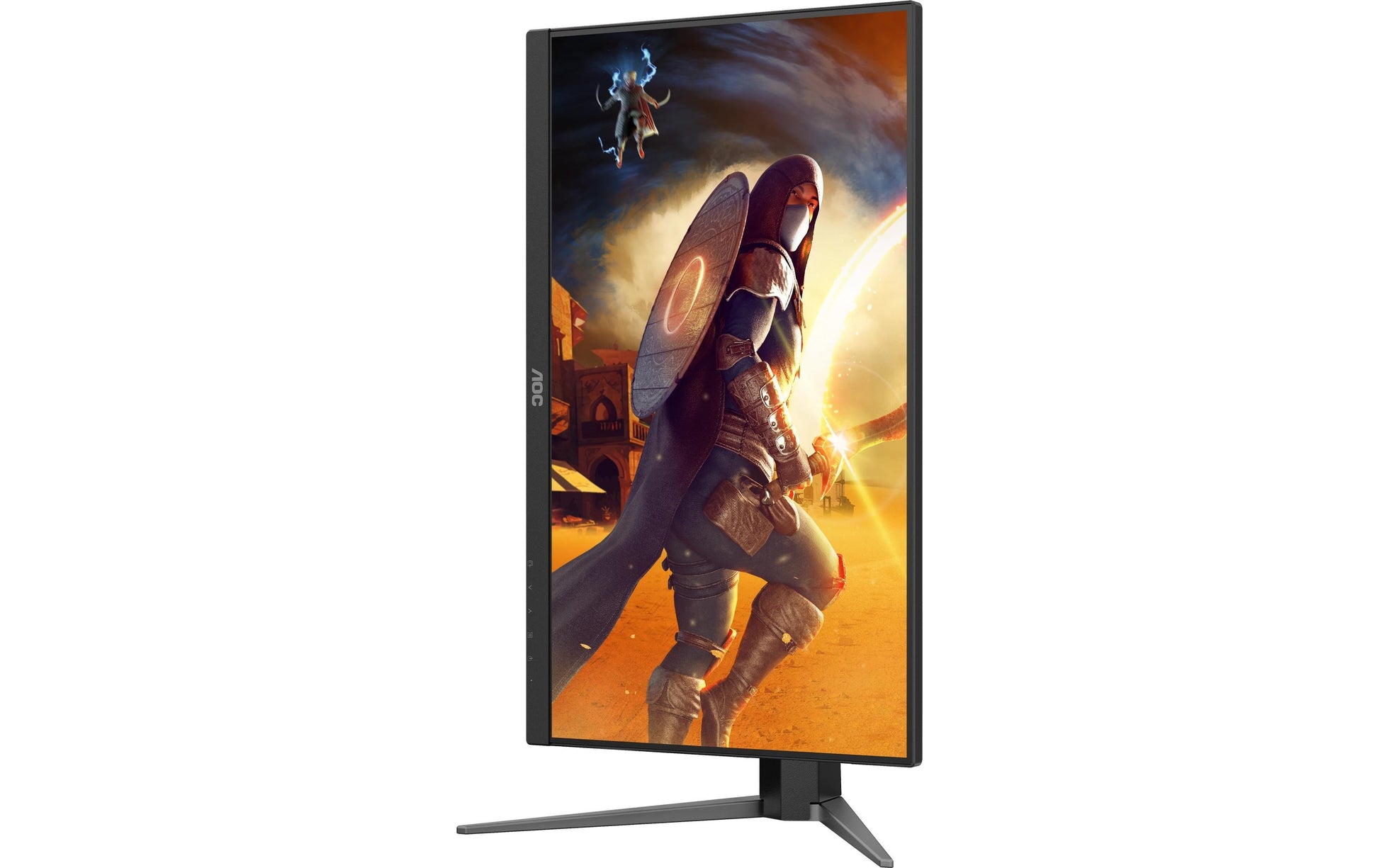 AOC 24G4HA – Monitor, 23,8", IPS, 200 Hz, Adaptive Sync, Lautsprecher, Höhenverstellbar, Rot
