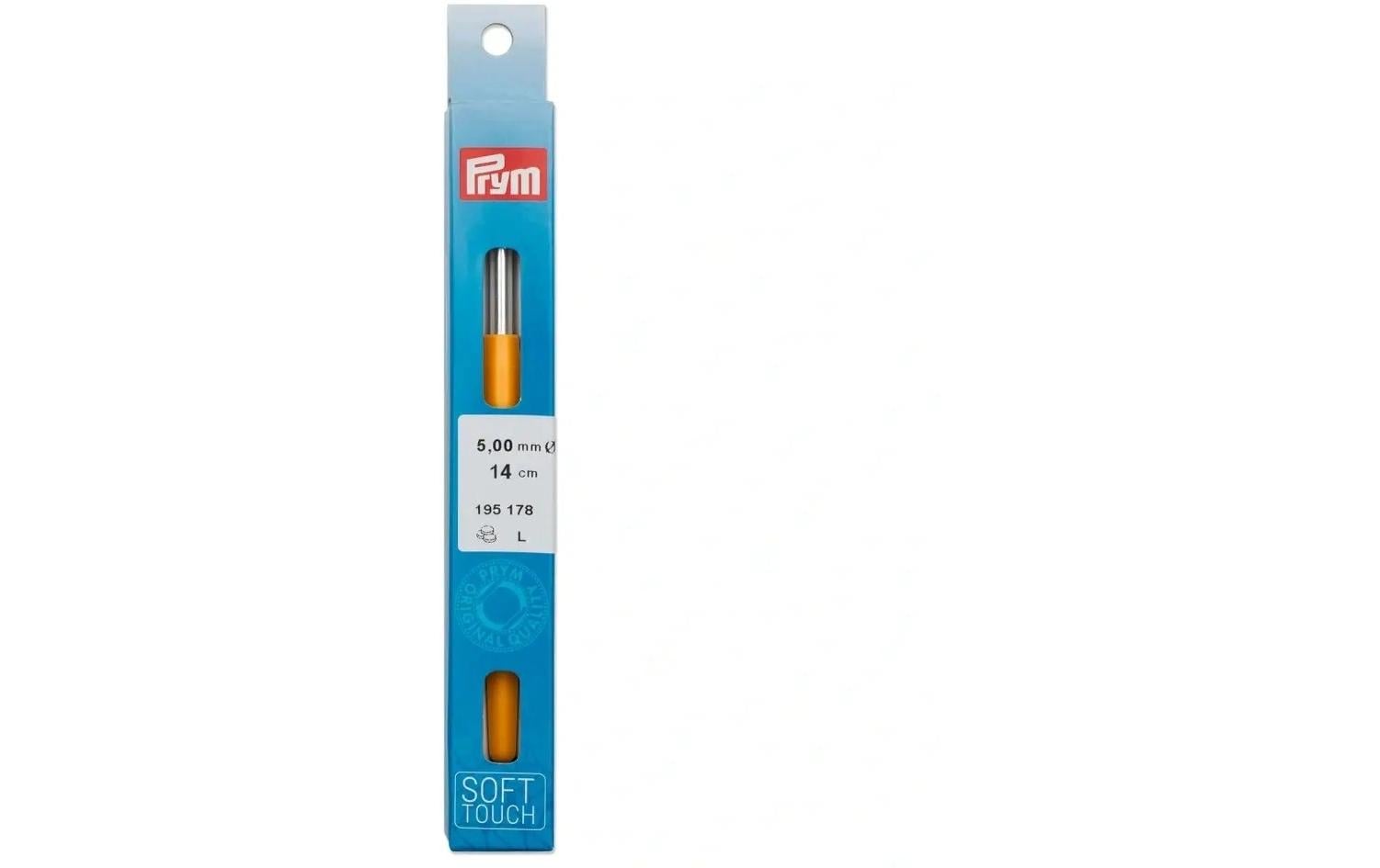 Prym Soft-Griff Häkelnadel 5 mm – 14 cm, Aluminium