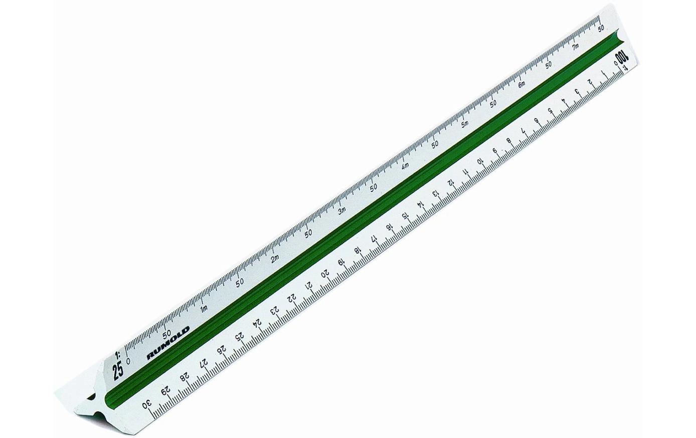 Rumold Wandtafel-Lineal 30 cm – Kunststoff, weiss