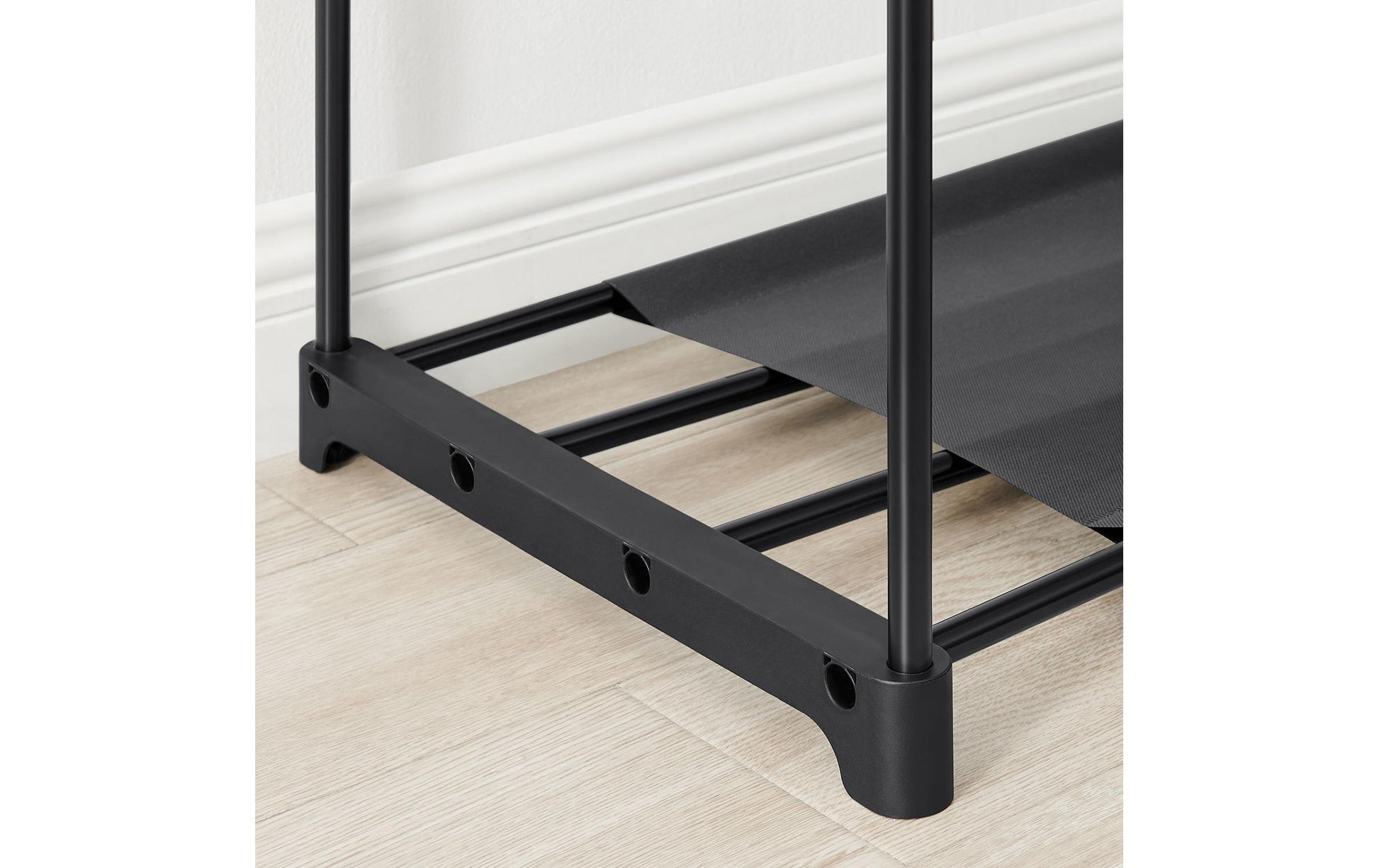 Songmics RYG025B02 Garderobenständer (2 Regale) – Stahl – Schwarz – 1'820 mm