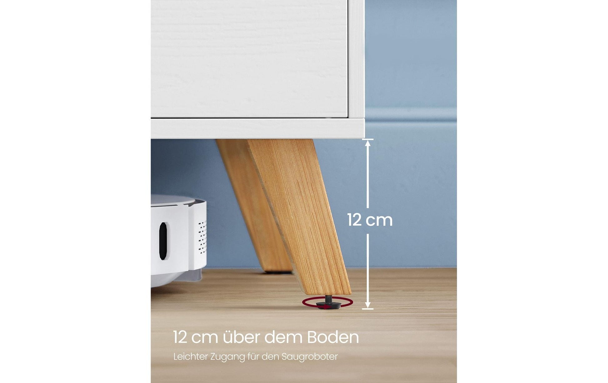 Vasagle TV-Möbel – Weiss, Spanplatte, 140 × 45 × 40 cm