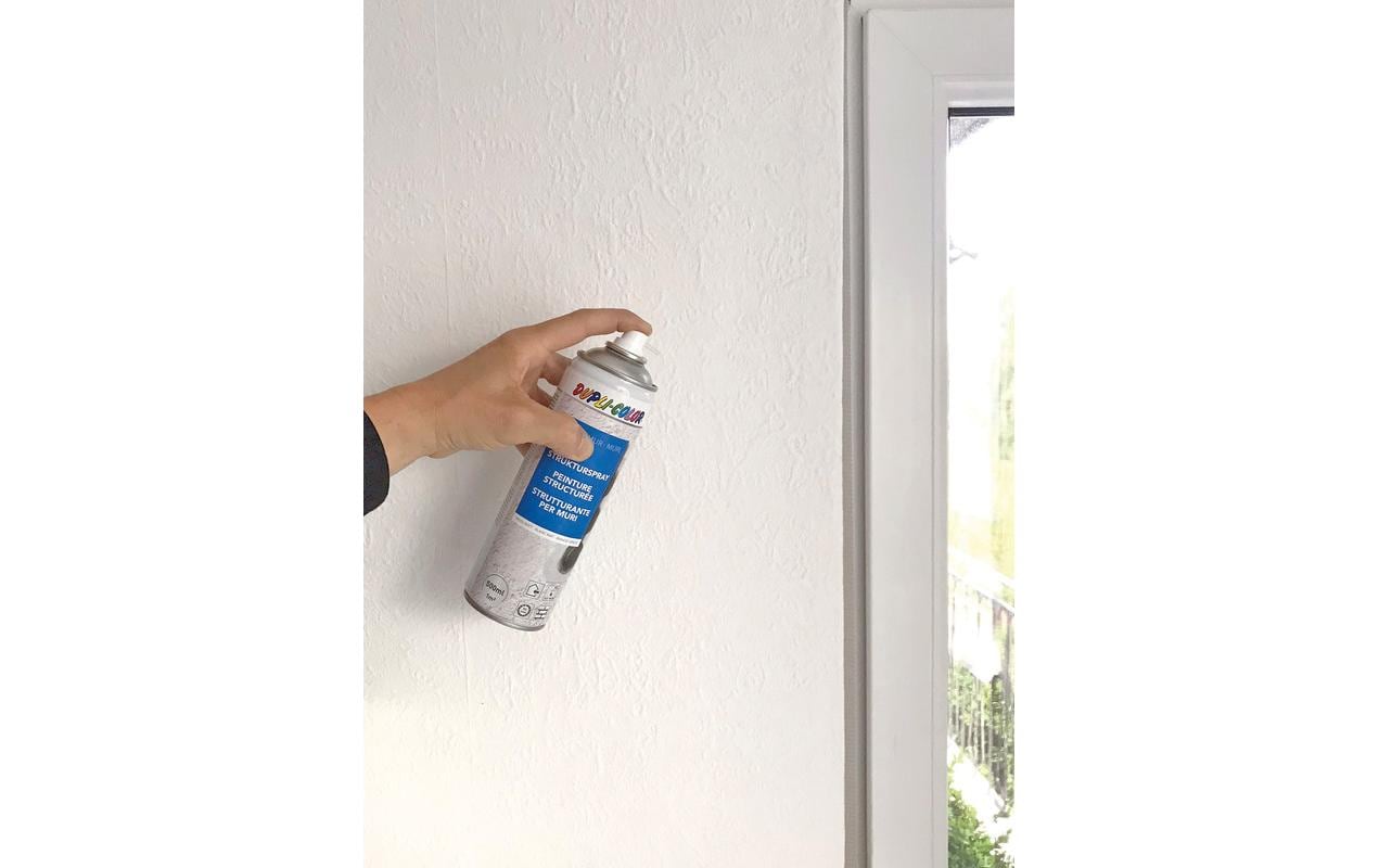 Dupli-Color Strukturspray – Farbspray – Weiss, 500 ml, für Beton, Gipskarton & Holz