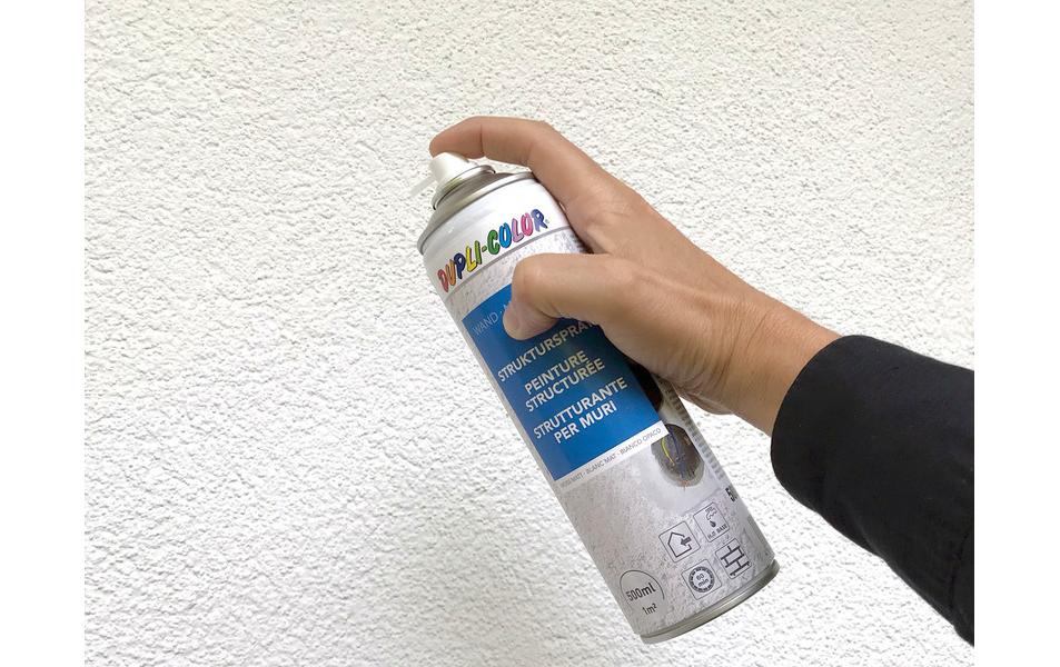 Dupli-Color Strukturspray – Farbspray – Weiss, 500 ml, für Beton, Gipskarton & Holz