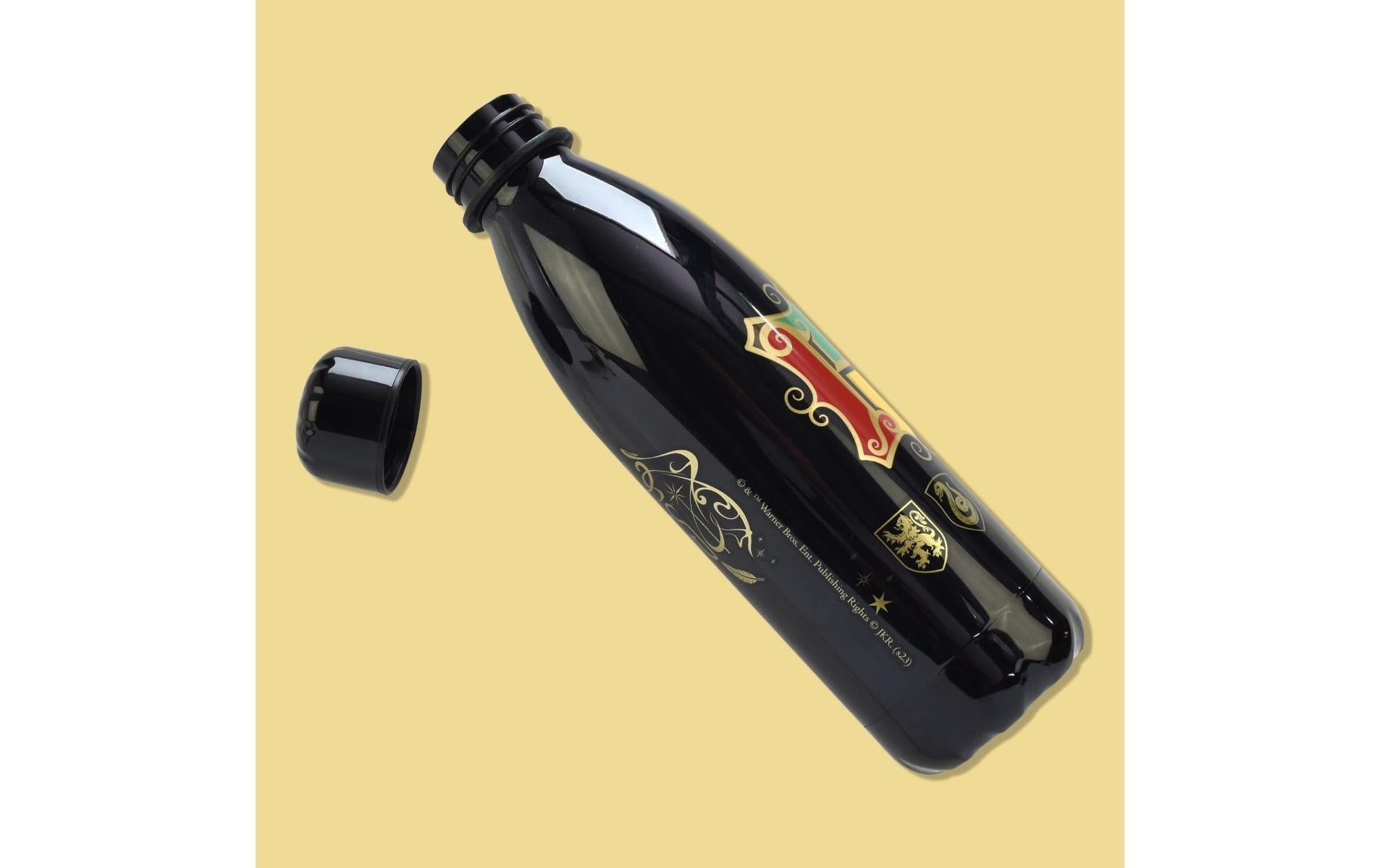 Thumbs Up Harry Potter Trinkflasche 650 ml – Kunststoff, Klappdeckel, Schwarz, Gelb