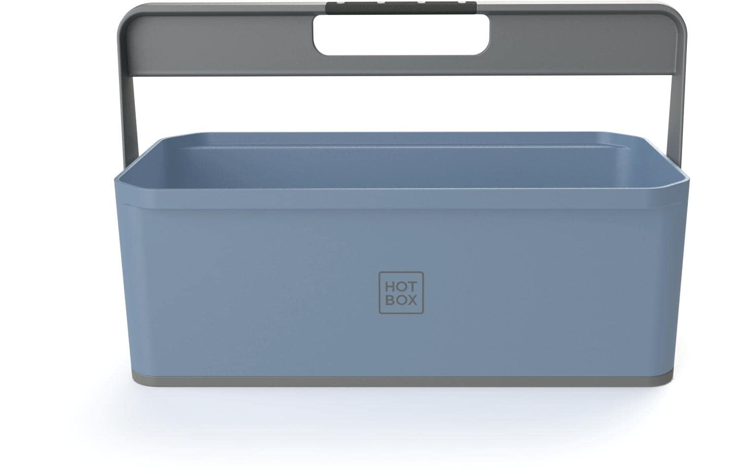 Hotbox Schubladenelement – 2 Schubladen, mit Softgrip, blau, Polypropylen (PP), B 356 × H 230 × T 179 mm