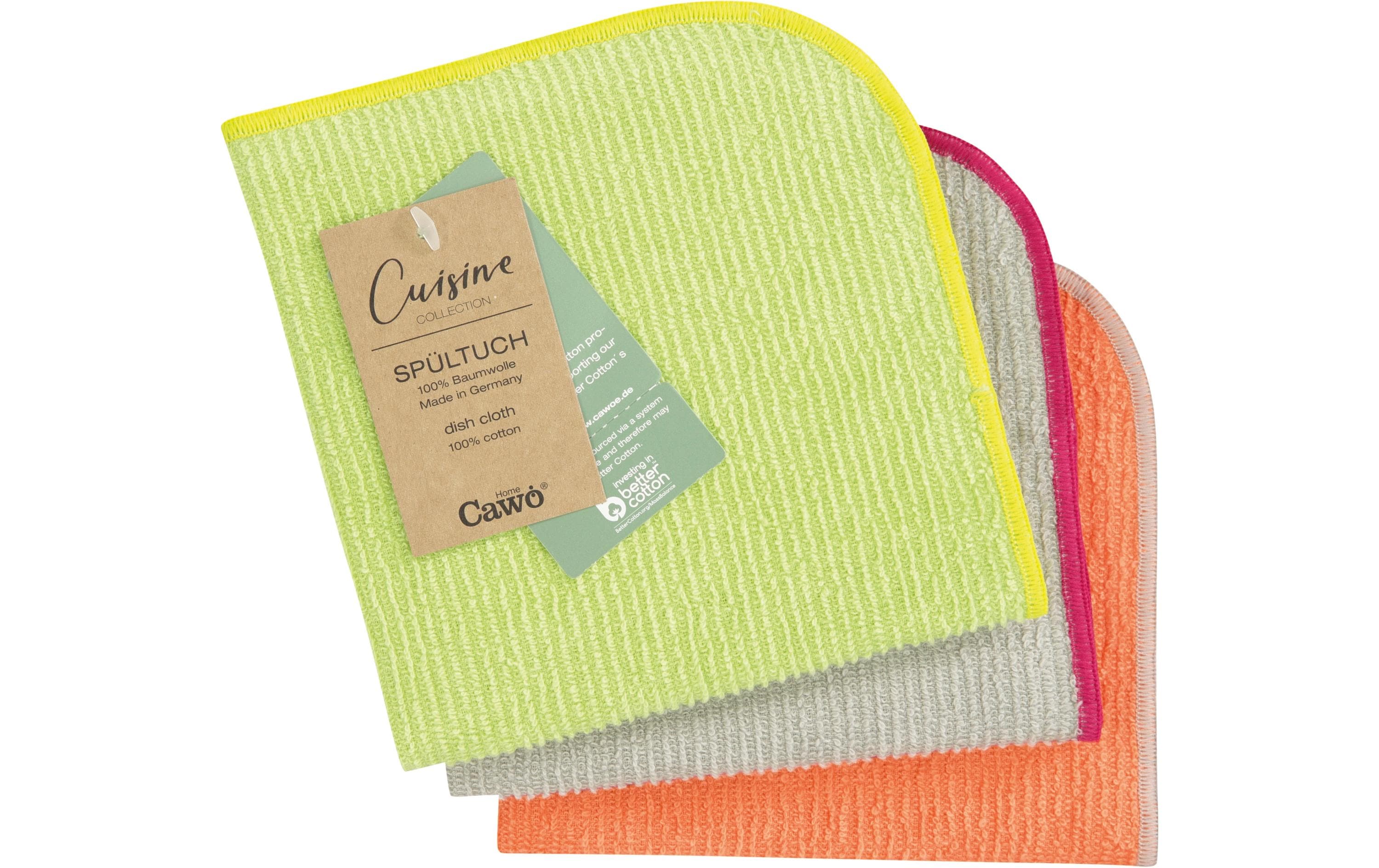 Cawö Abwaschlappen – Pistazie, 30 × 30 cm, Baumwolle