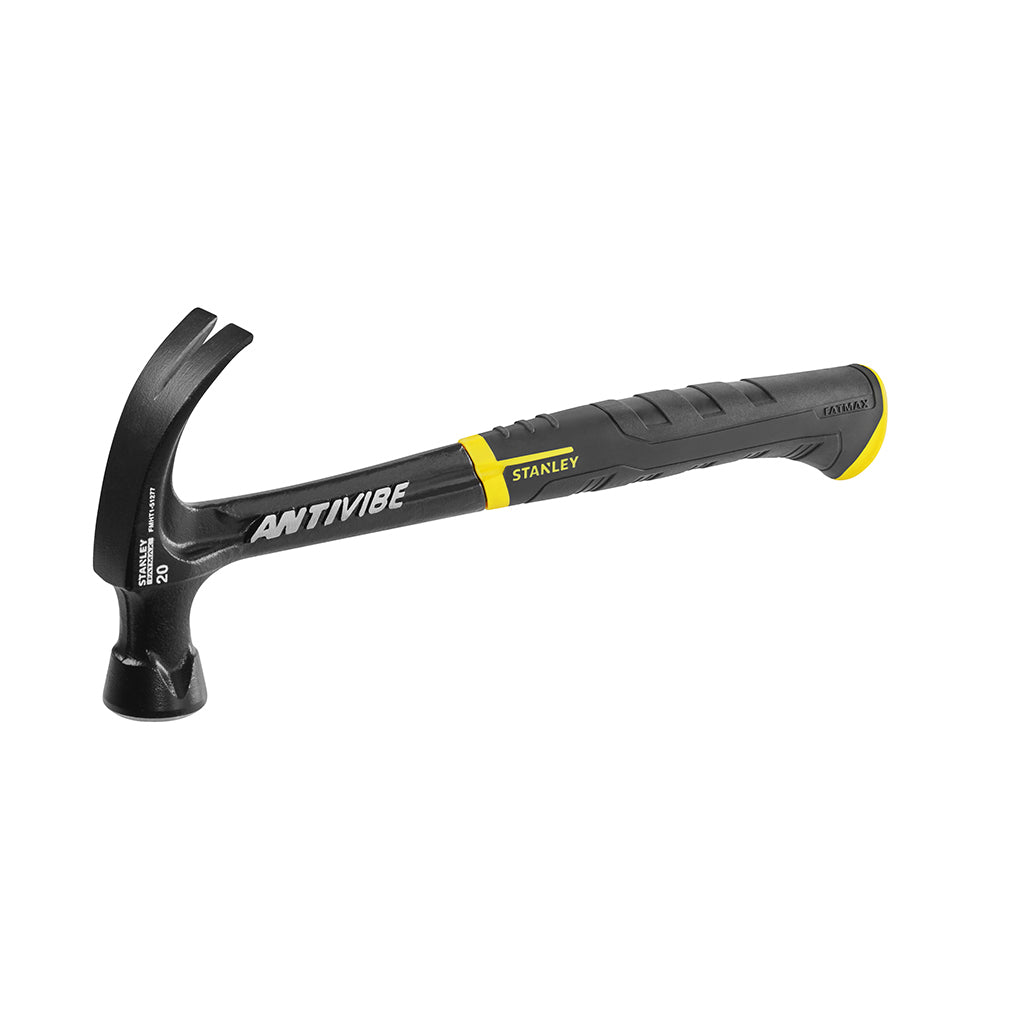Stanley FatMax Klauenhammer AntiVibe – Kopfgewicht 453 g, Breite 130 mm – Gummigriff