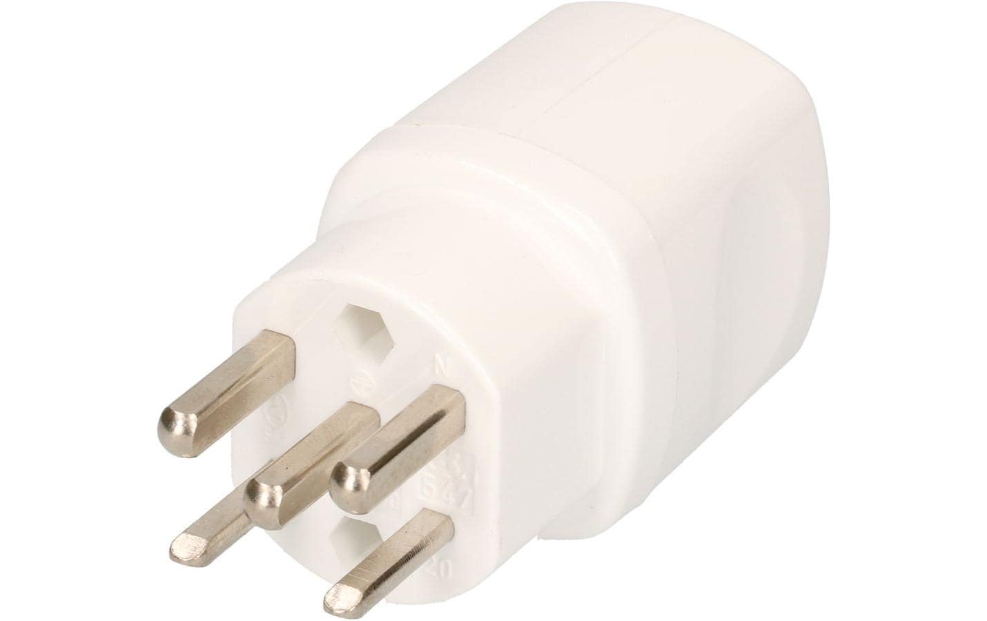 Max Hauri AG Max Hauri Montagestecker, T25 zu T23, 230 V 16 A, 38×80×41 mm – weiss
