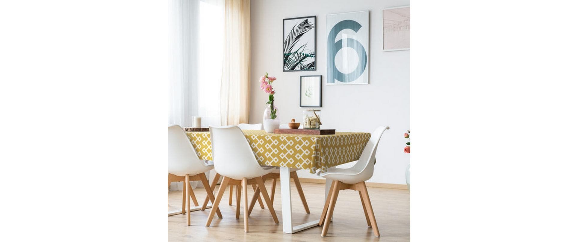 d-c-fix Tischdecke – 140×180 cm, PP, Gelb, Muster