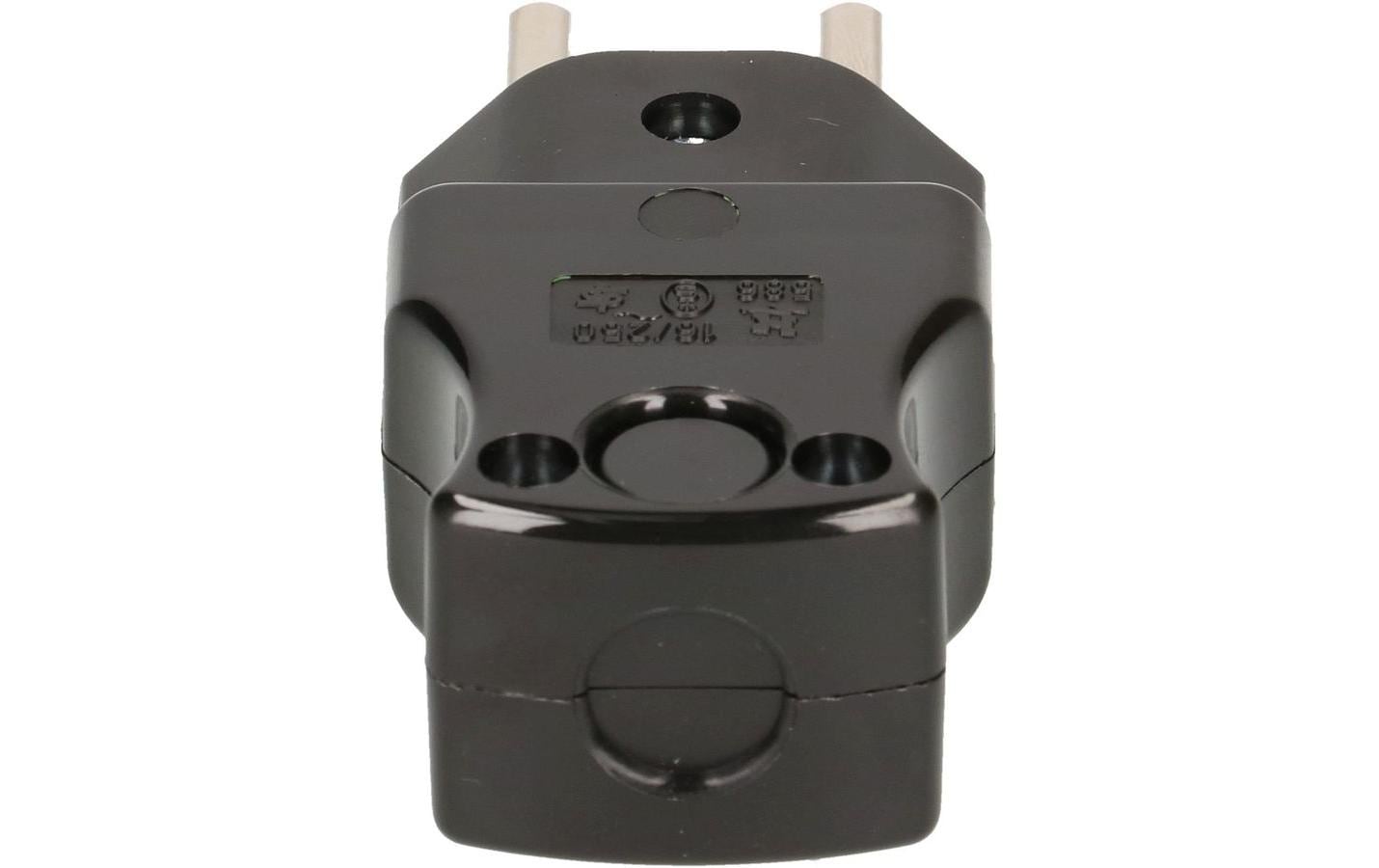 Max Hauri AG Max Hauri Montagestecker T23, 16 A 230 V, Schraubklemme, 36×77×24 mm – schwarz