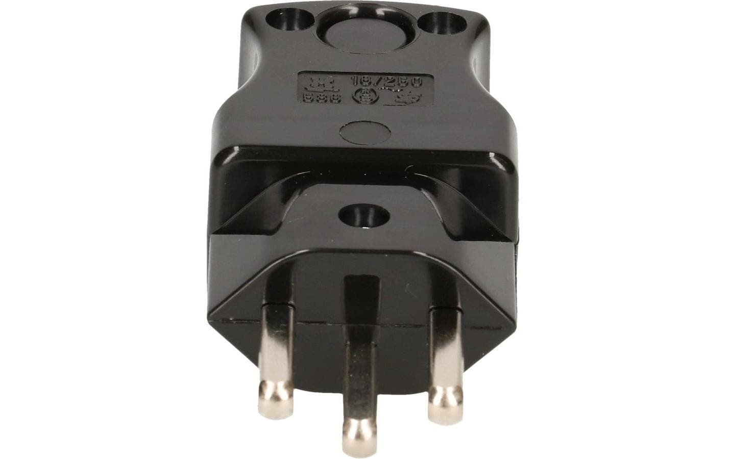 Max Hauri AG Max Hauri Montagestecker T23, 16 A 230 V, Schraubklemme, 36×77×24 mm – schwarz