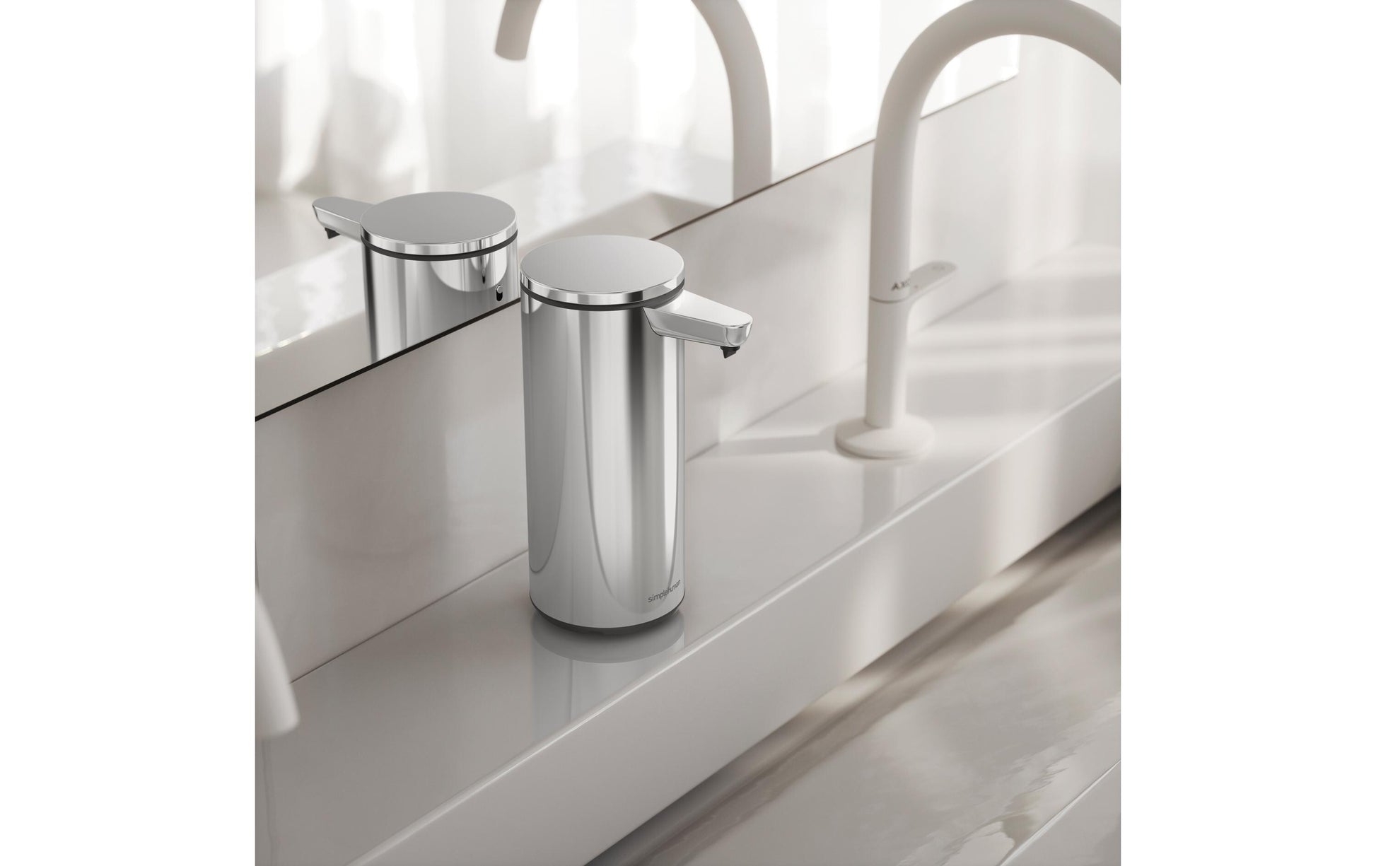 simplehuman ST1092 Automatischer Seifenspender – Edelstahl, Silber, 266 ml