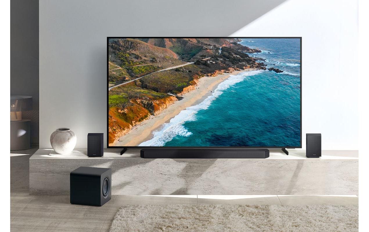 Samsung HW-Q930F – Soundbar mit kabellosem Subwoofer – 9.1.4, 580 W, für Apple AirPlay 2, Schwarz