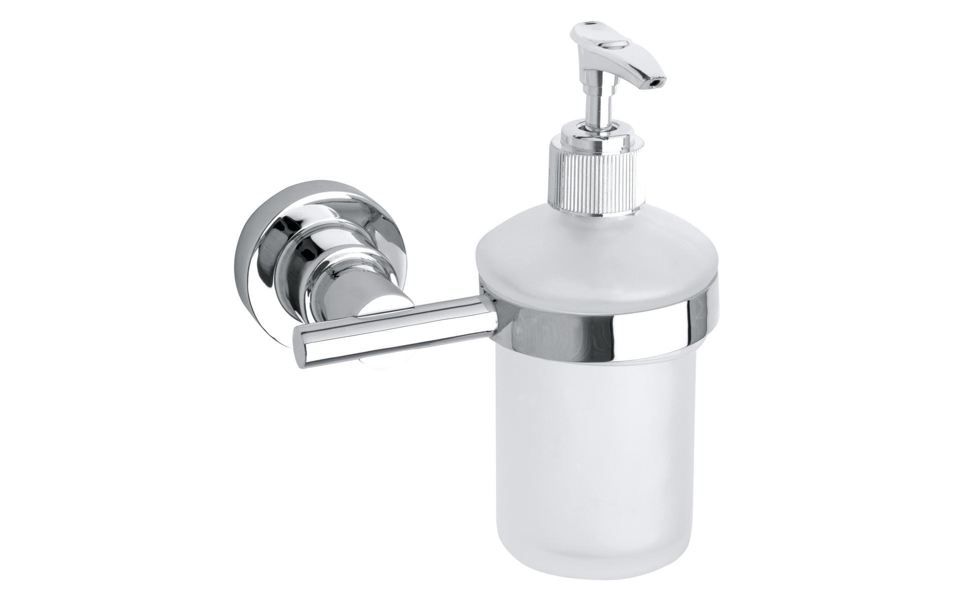 Tesa Manueller Seifenspender – Wandmontage – 175 ml, Silber, Edelstahl