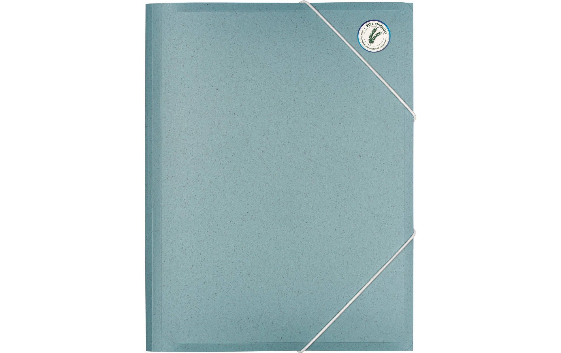 Kolma Sammelmappe für A4, Weizenstroh, Blau, mit Gummizug