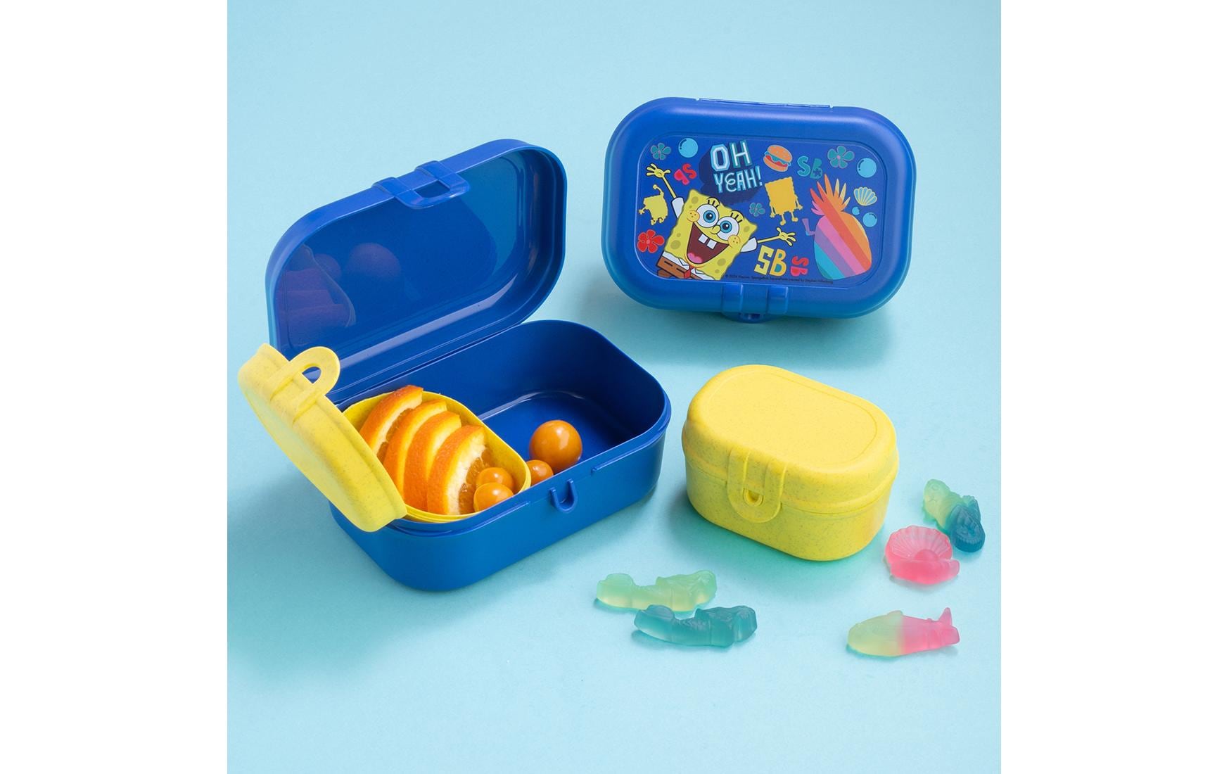 Koziol – Lunchbox 15,1 × 10,8 × 6 cm, Biokunststoff, Mehrfarbig, 3er-Set