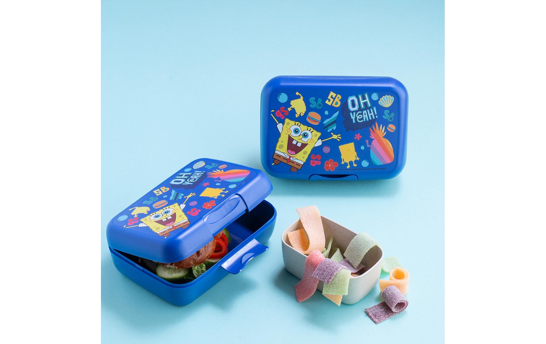koziol Lunchbox 19 × 13,5 × 6,5 cm, Kunststoff (biozirkulär), mit Trennschale, mehrfarbig