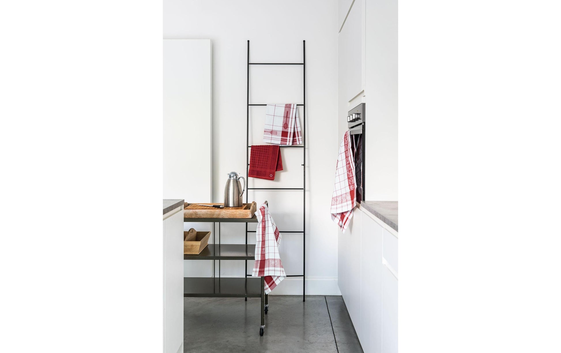 Tiseco Geschirrtuch Pharao – Rot – 50 × 50 cm – Baumwolle – 2er-Set
