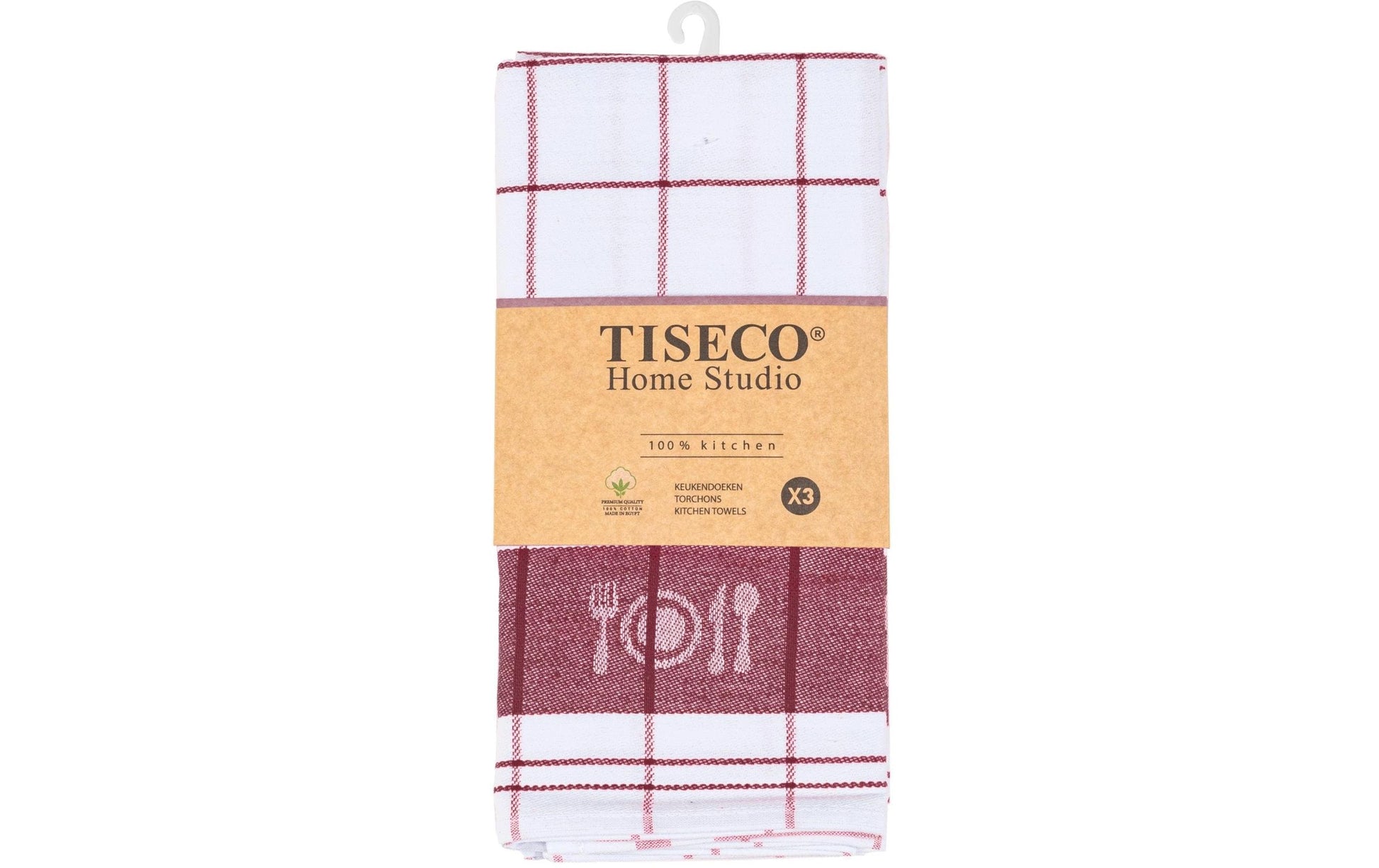 Tiseco Geschirrtuch Pharao – assortiert – 50 × 70 cm – Baumwolle – 3er-Set