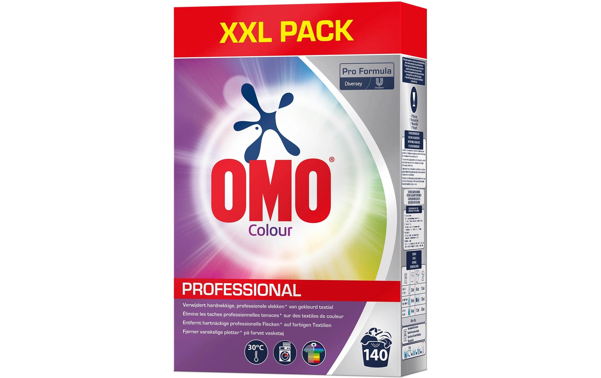 Diversey pro formula Omo Pro Formula – Waschpulver, für Buntwäsche, 140 Waschladungen, 7 kg