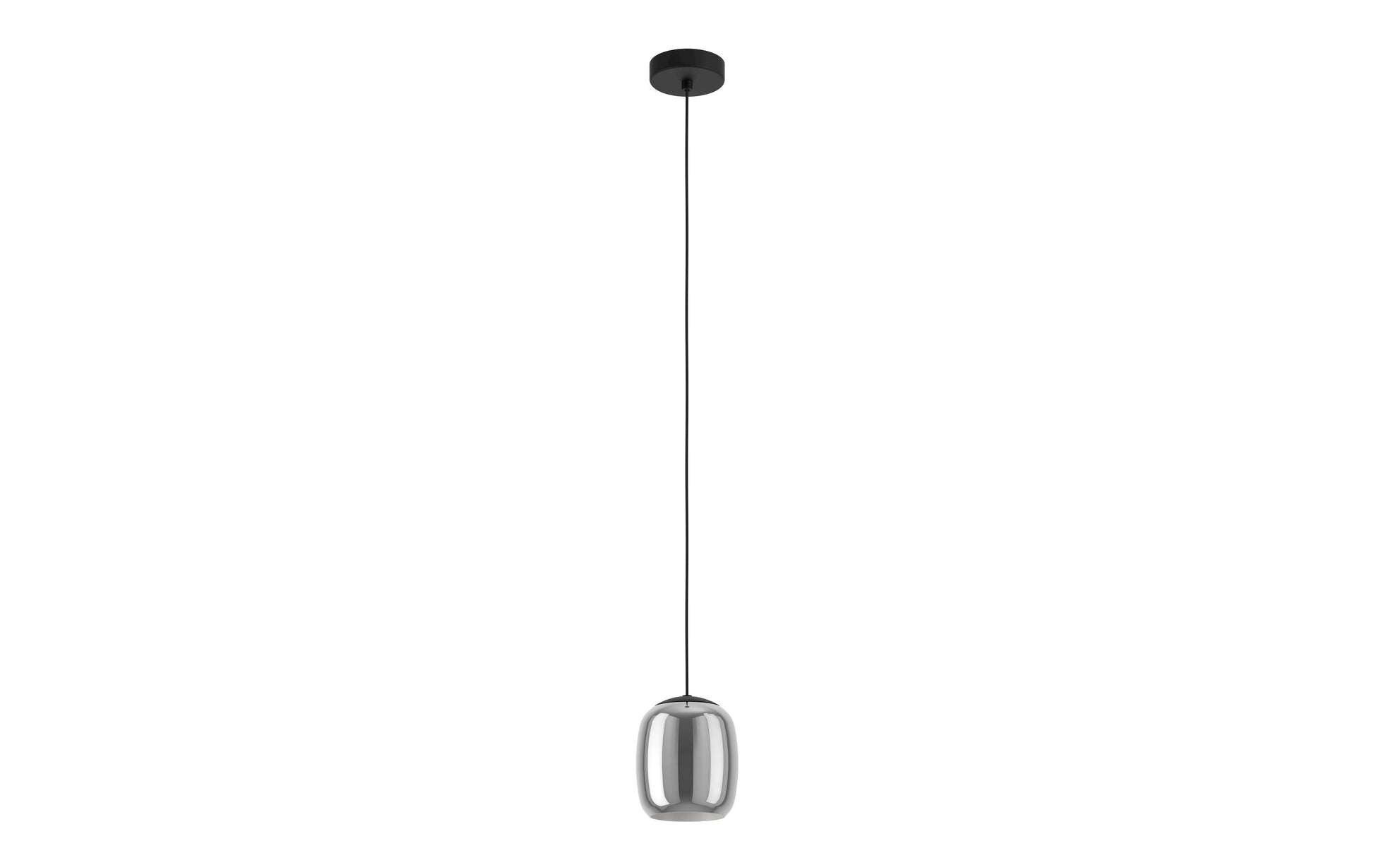 EGLO Pendelleuchte CIAMPINO – Ø 15 × 110 cm, 28 W, exkl. E27, schwarz