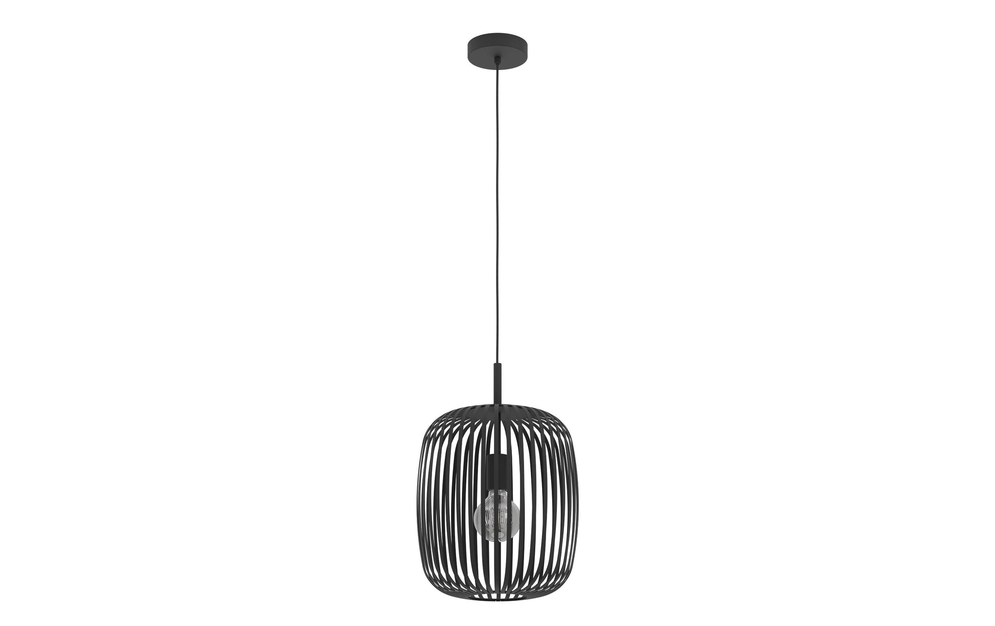 EGLO Pendelleuchte Romazzina – Ø 32,5 × 110 cm, 40 W, dimmbar, für ZigBee 3.0, schwarz, exkl. E27