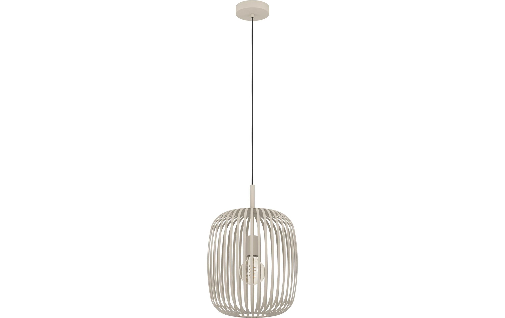 EGLO Pendelleuchte – Ø 32,5 × 110,0 cm, 40 W, dimmbar, für ZigBee 3.0, beige, exkl. E27
