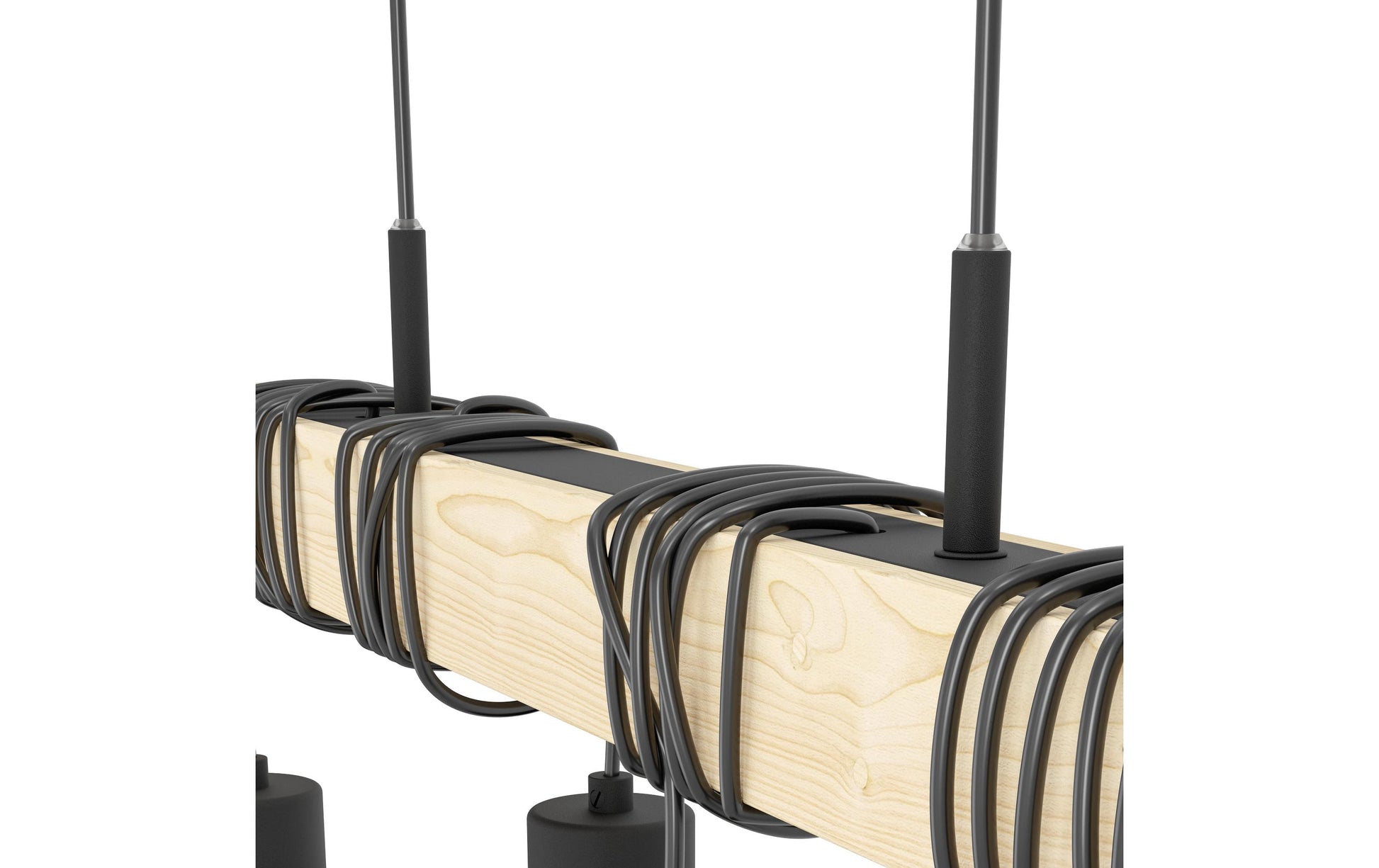 EGLO Pendelleuchte Townshend 5 – 20.0 × 70.0 × 110.0 cm, 240 W, schwarz, E27, exkl. Leuchtmittel