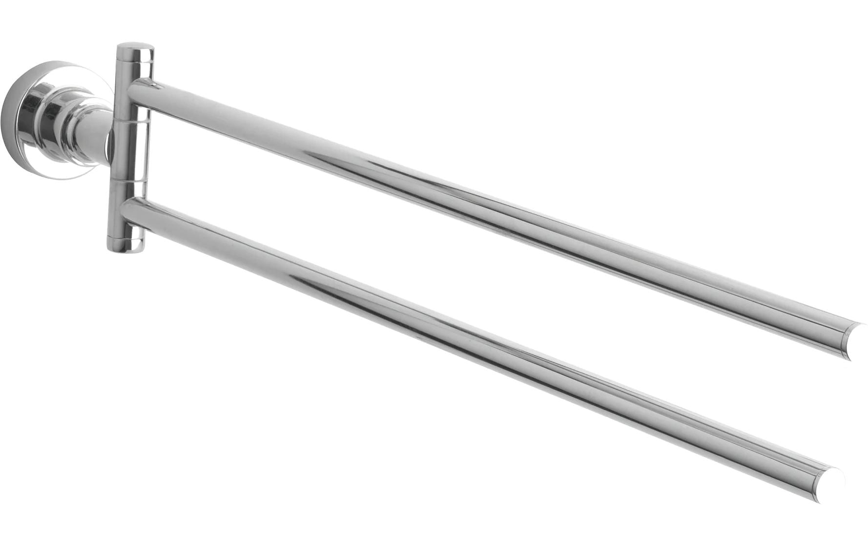 TESA Handtuchhalter – doppelt – Klebemontage – 5 cm Breite – Silber – Metall