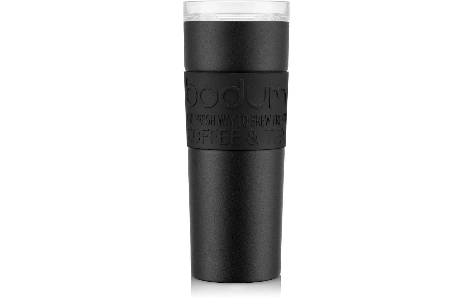 Bodum Thermobecher 450 ml – doppelwandig, Kunststoff, Schwarz