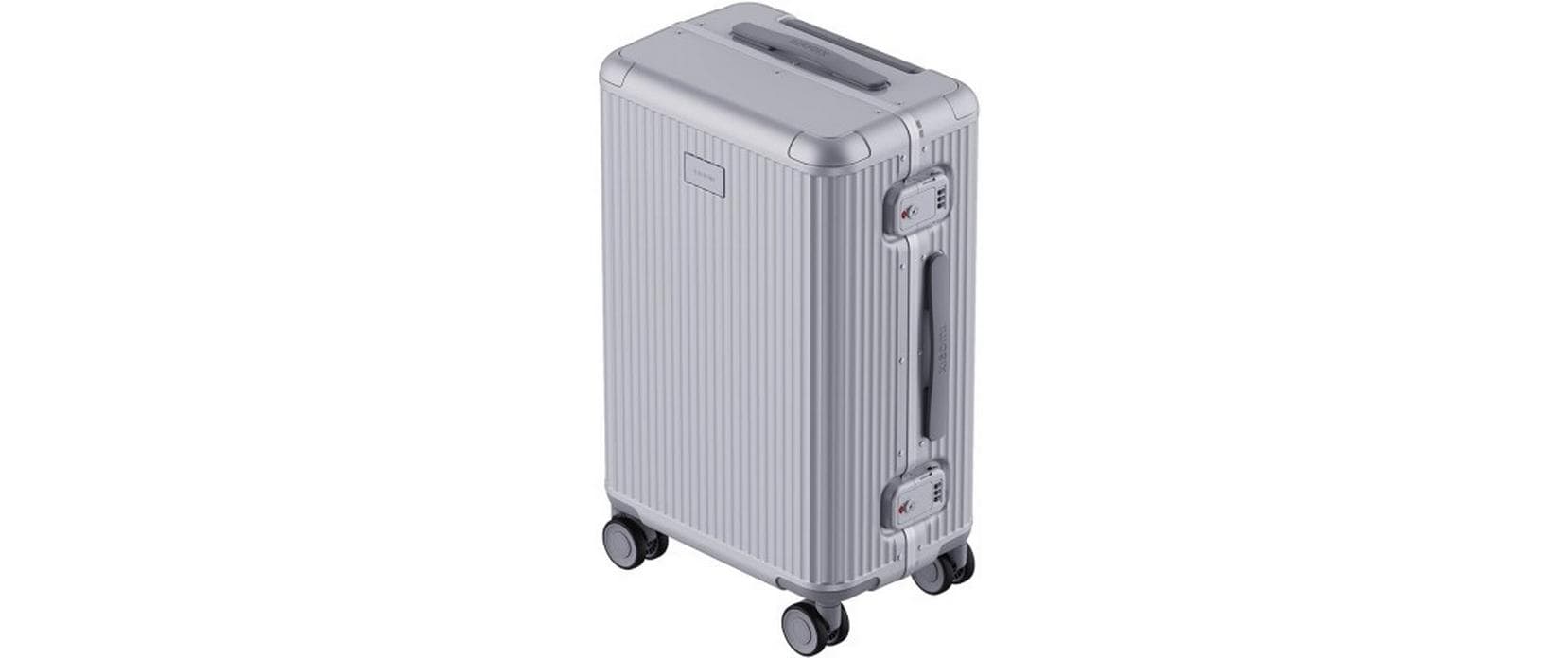 Xiaomi Handgepäck-Trolley – 62 l, Hartschale PC, 4 Rollen, mit TSA, silber, 43,8 × 69 × 26 cm