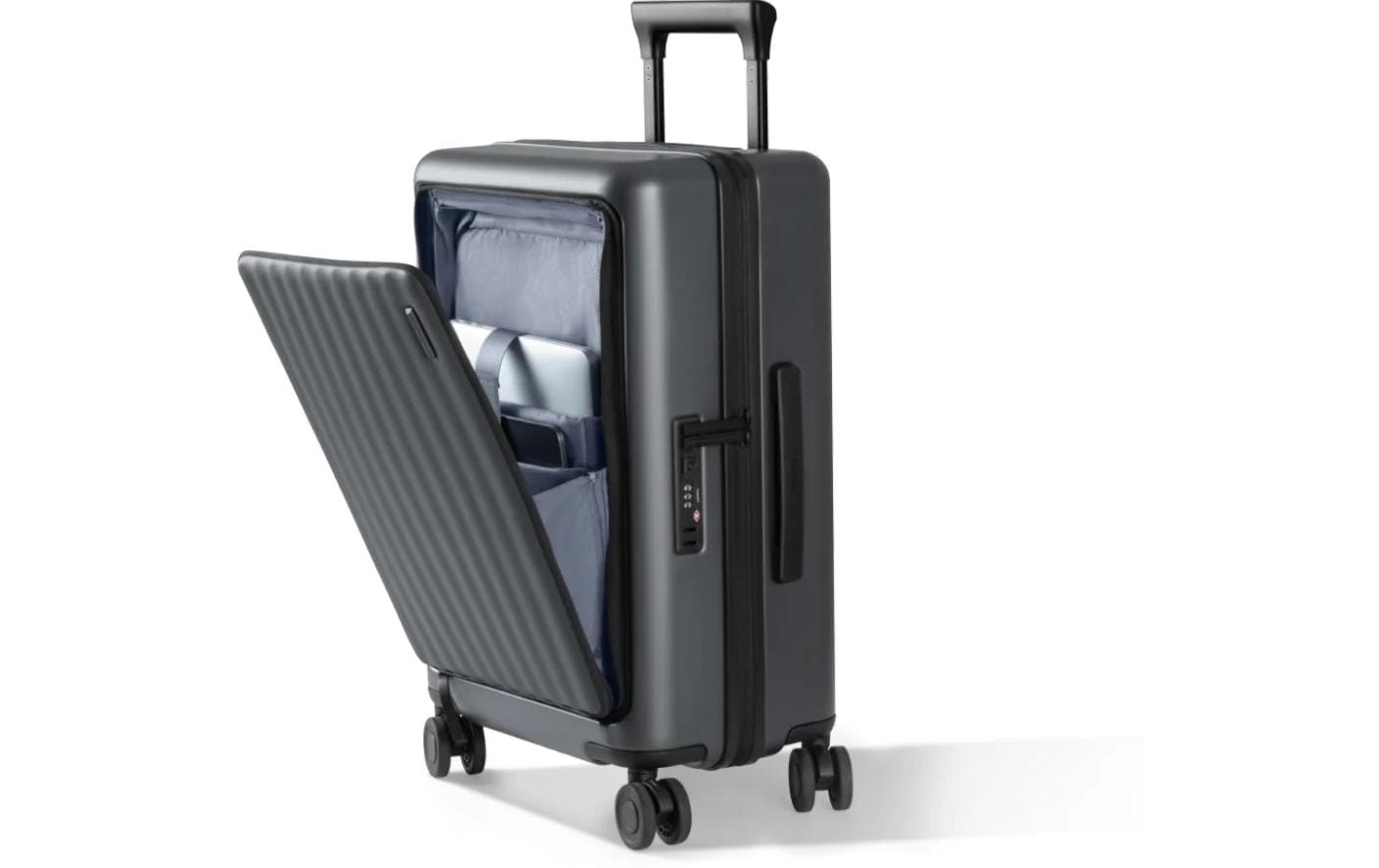 Xiaomi Trolley Handgepäck – 38 l, Hartschale PC, 4 Rollen, mit TSA, Schwarz