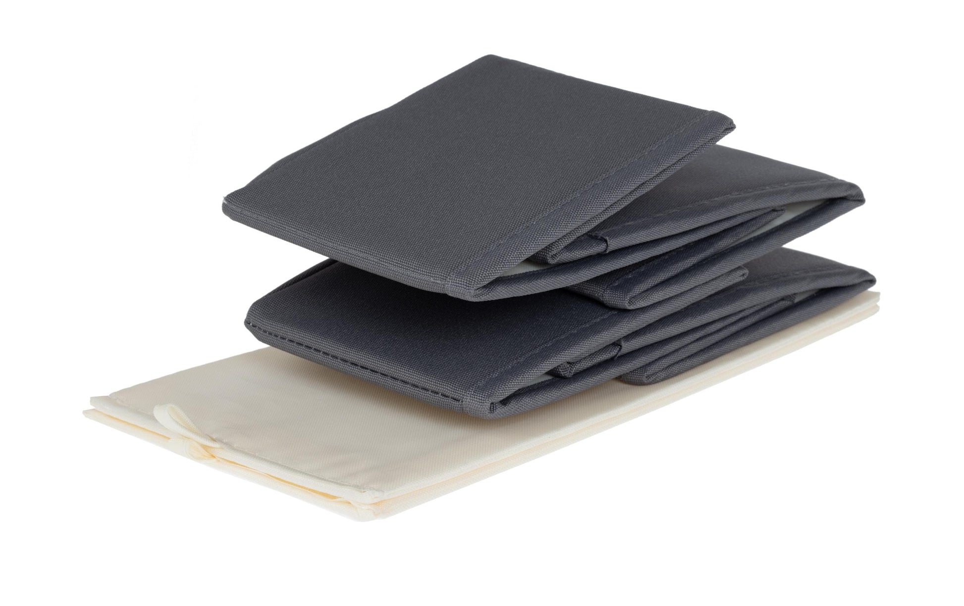 Cocon Aufbewahrungsbox Set 2-teilig – Textil – Grau – 145 × 120 × 290 mm