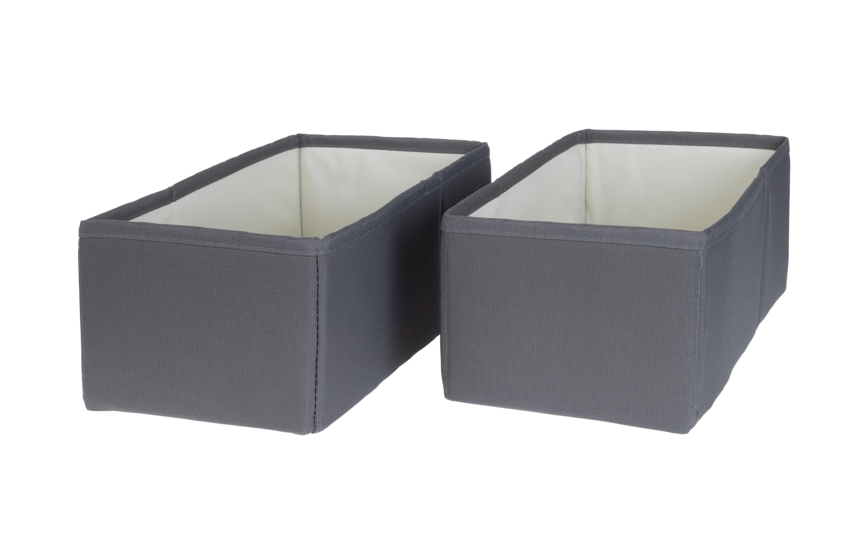 Cocon Aufbewahrungsbox Set 2-teilig – Textil – Grau – 145 × 120 × 290 mm