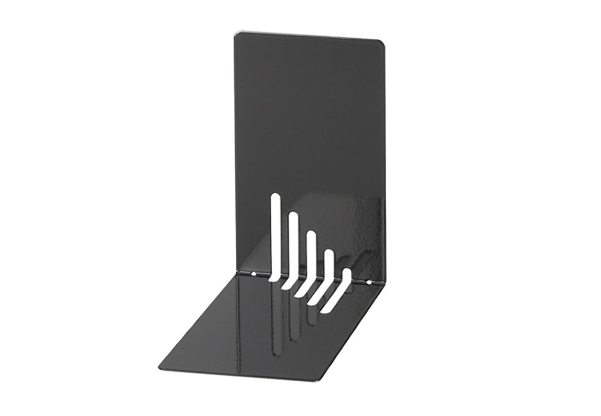 MAUL Buchstützen schmal – schwarz – 85 × 140 mm – Stahl, 2 Stück