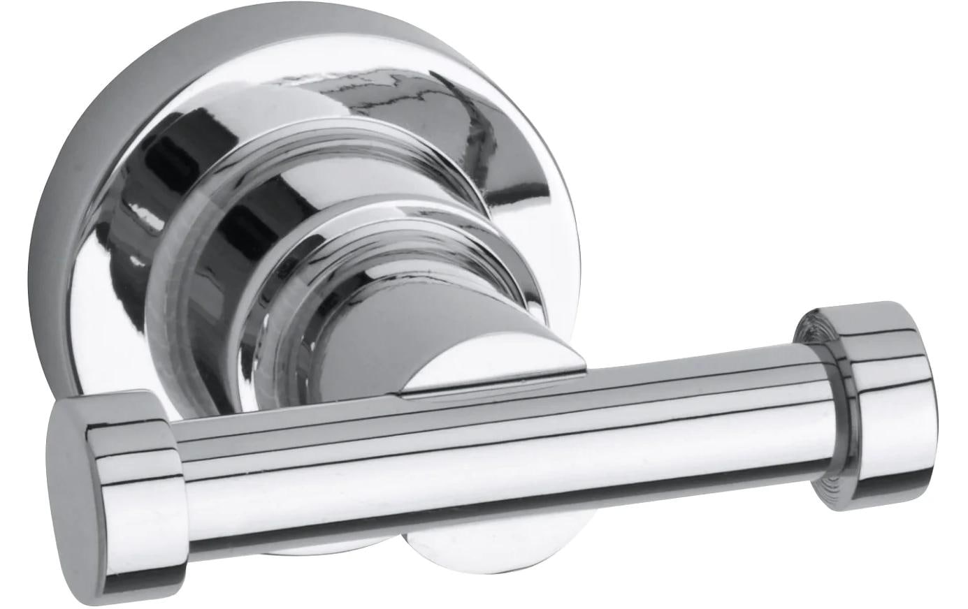 tesa Handtuchhaken – Klebemontage – 6,3 × 5 × 7 cm – Silber – Metall