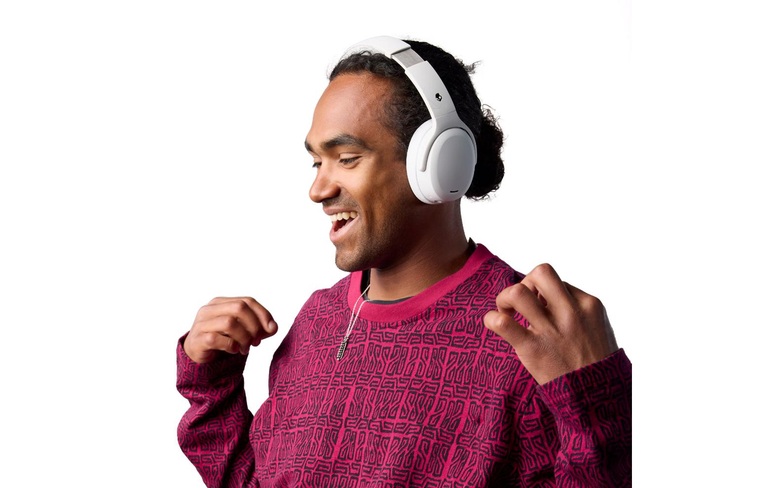 Skullcandy Crusher ANC 2 – Over-Ear Headset – Bluetooth, USB-C, ANC – Weiss – bis 60 h