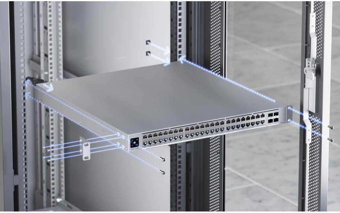 Ubiquiti Managed Switch – 32×10G, 16×2.5G, 4×SFP28, L3, PoE++ 1080 W, 1U