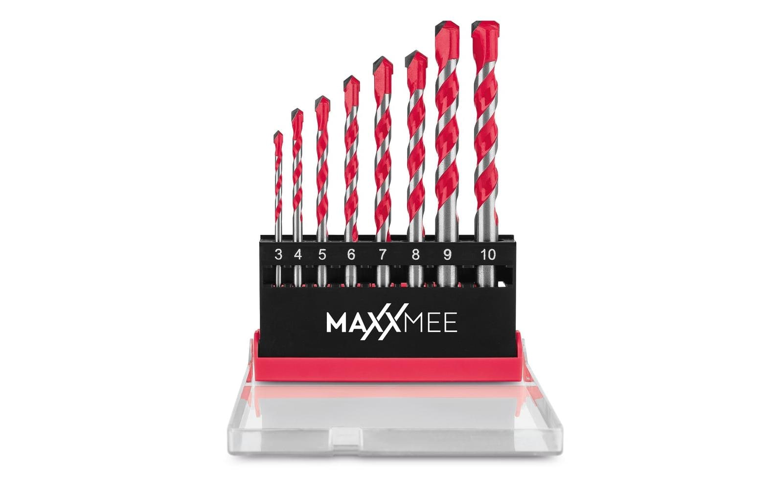 MAXXMEE Mehrzweckbohrer-Set 3–10 mm Karbonstahl – für Mauerwerk & Beton