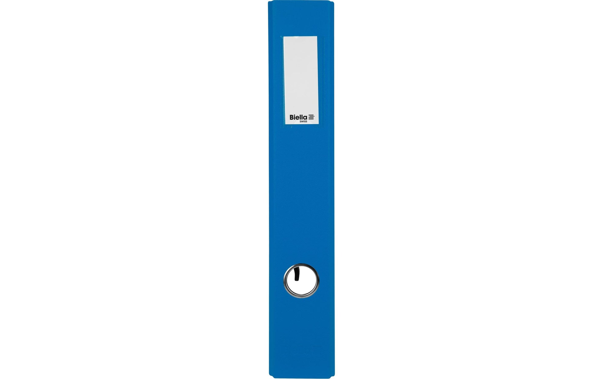 Biella Ordner – A4 hoch – 2-Ring Hebelmechanik, Rücken 40 mm – blau, mit Niederhalter, mit Griffloch, FSC