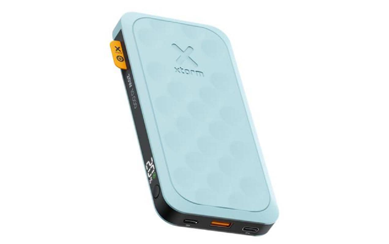 Xtorm Fuel Series 5 Powerbank 10'000 mAh – 20 W PD, 2× USB-C, 1× USB-A, türkis