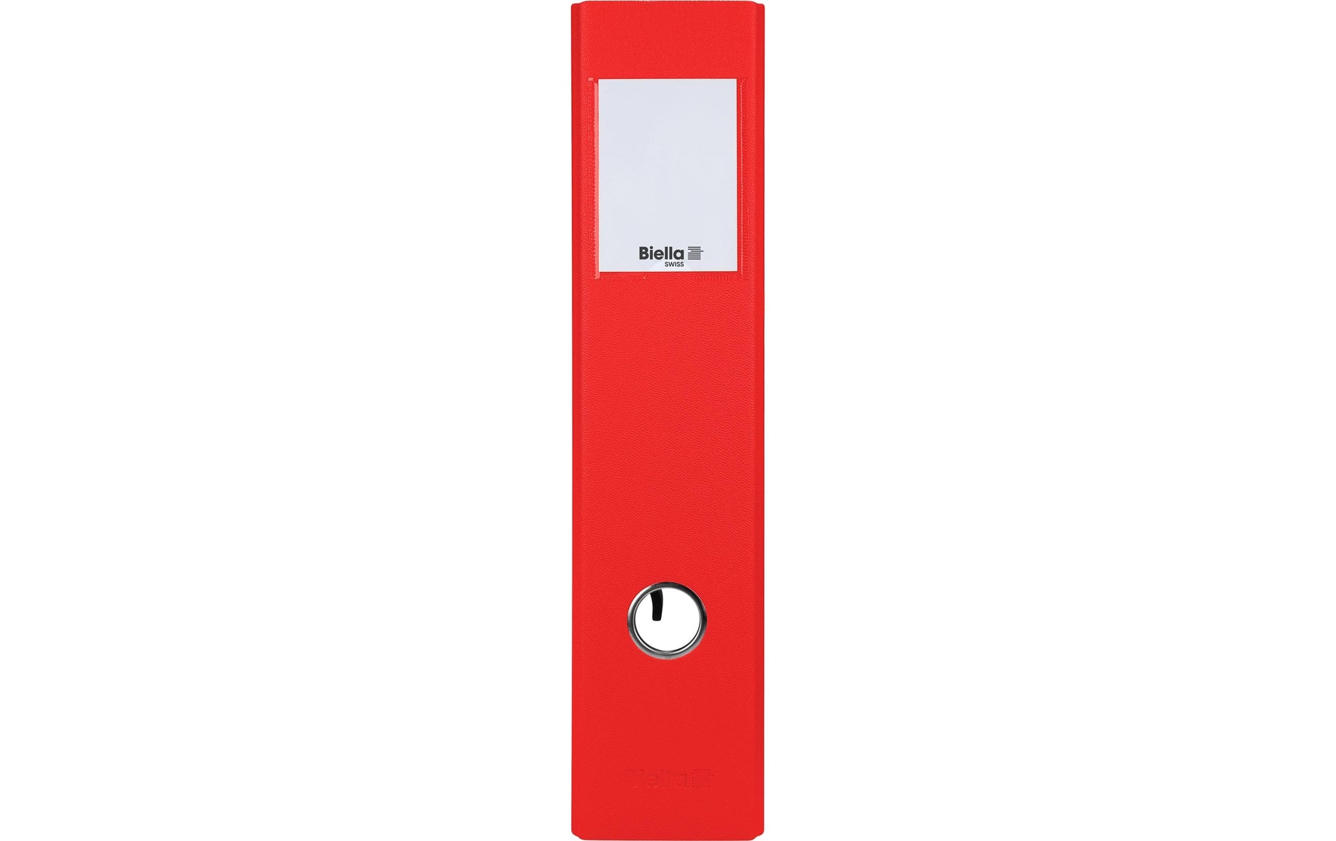 Biella Ordner – A4 hoch – 2-Ring Hebelmechanik, Rücken 70 mm – rot, Karton, mit Niederhalter, FSC