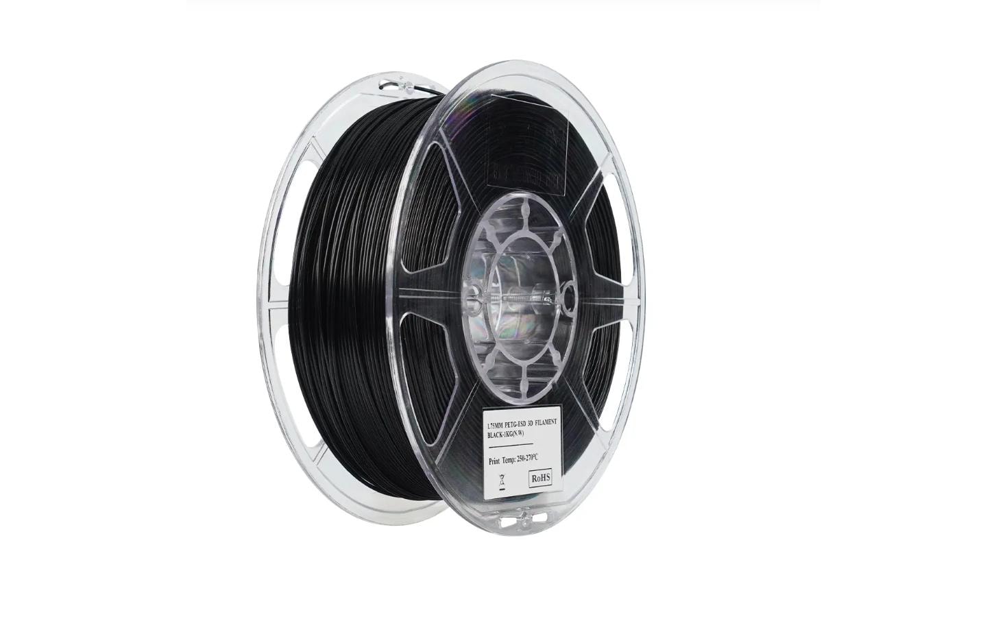 eSUN Filament PETG-ESD – 1,75 mm, Schwarz