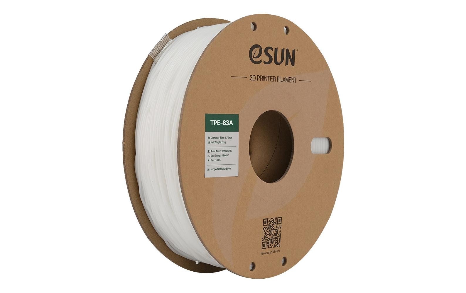 eSUN Filament – 83A, 1,75 mm, Weiss
