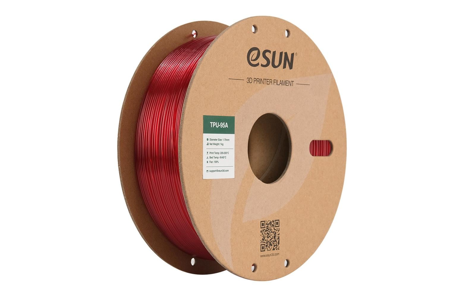 eSUN Filament TPU-95A Rot – 1 kg