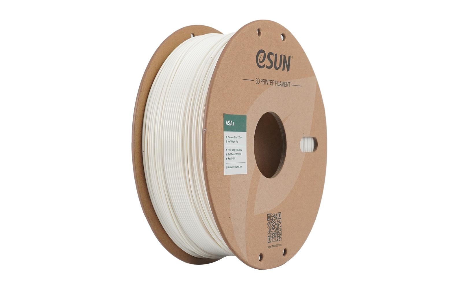 eSUN Filament ASA+ – Weiss, 1,75 mm