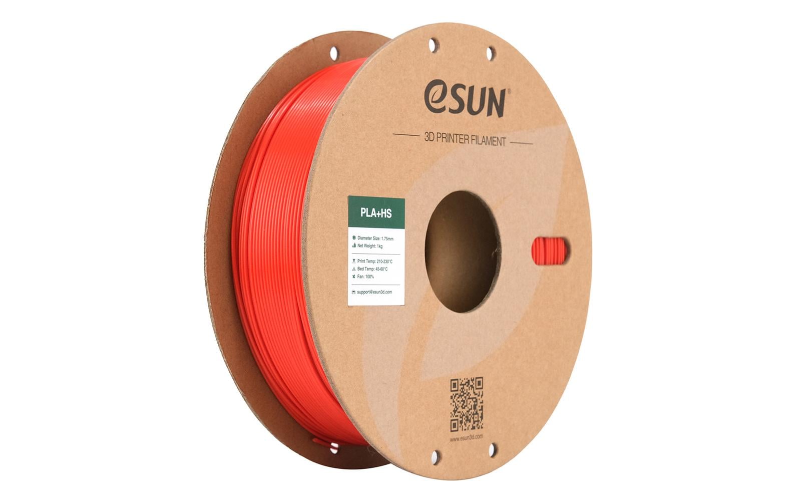 eSUN Filament PLA+ HS Rot – 1,75 mm, 1 kg