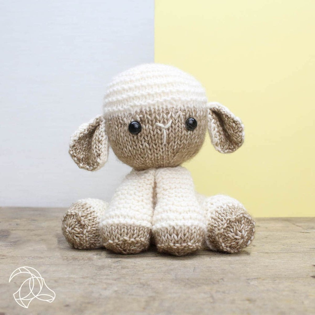Hardicraft Strickset Lama – 20 cm, Weiss