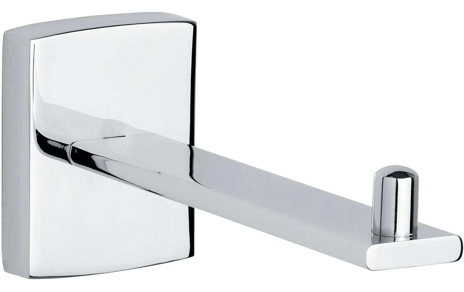 TESA Toilettenpapierhalter – Edelstahl, selbstklebend, 13,6 × 4,6 × 6,1 cm